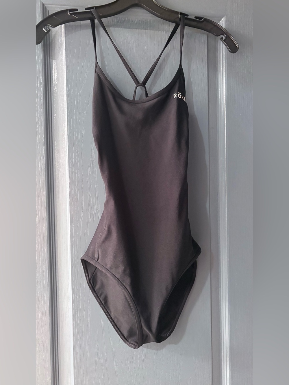 ROKA Black One-Piece Swimsuit with Strappy Back